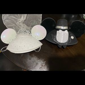 Mickey and Minnie Wedding Hats